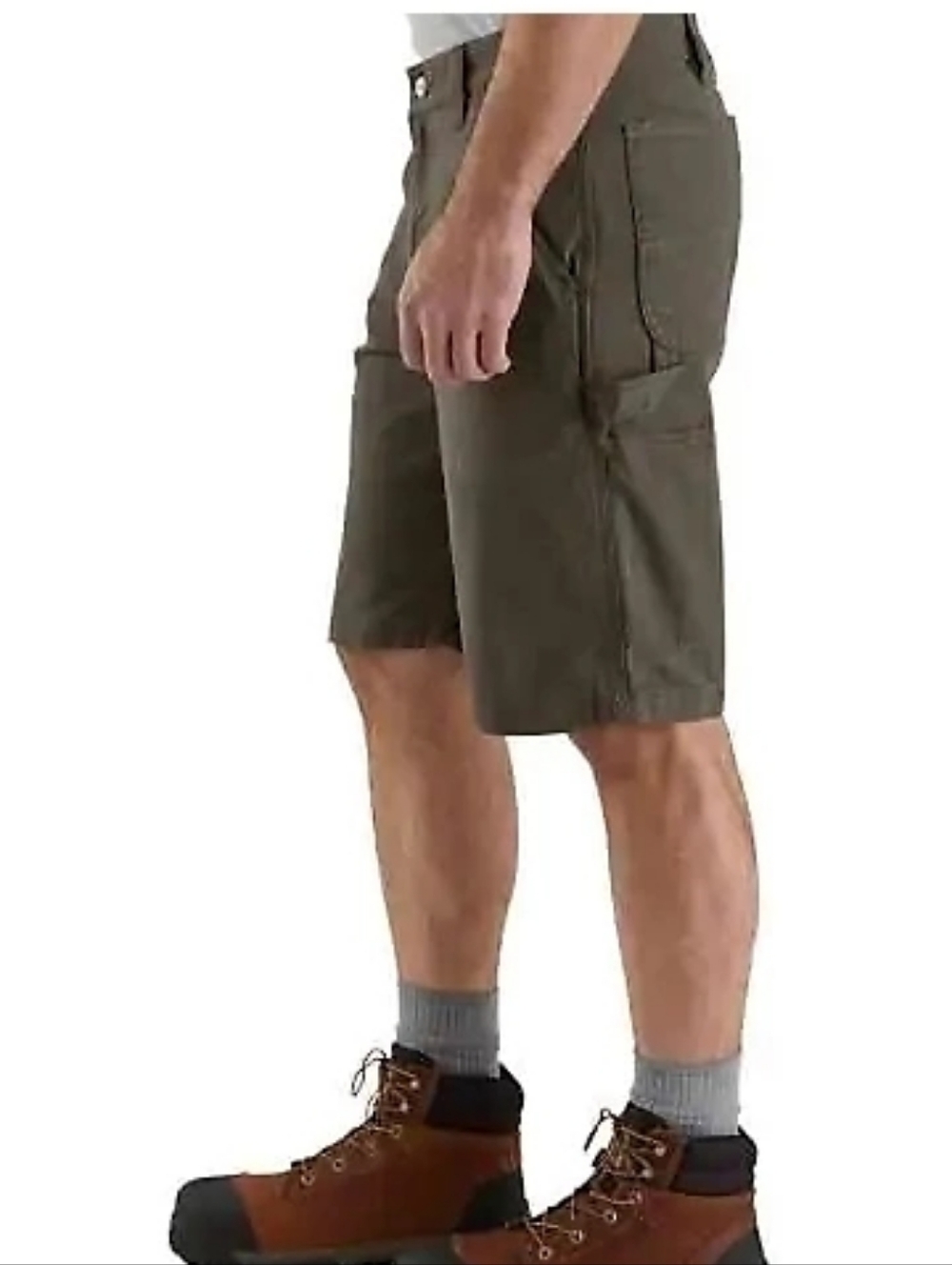 NWT Carhartt Dark Gray Rugged Flex Relaxed Fit Canvas Work Shorts Size 44